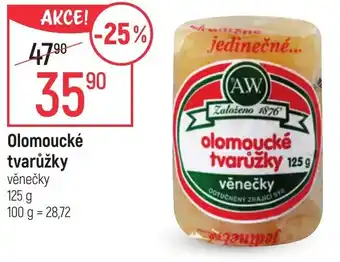 Globus Olomoucké tvarůžky věnečky 125 g nabídka
