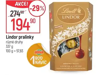 Globus Lindor pralinky nabídka