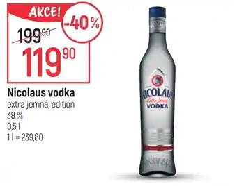 Globus Nicolaus vodka nabídka