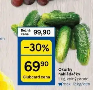Tesco Okurky nakládačky nabídka