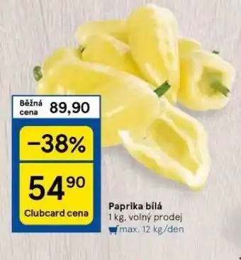 Tesco Paprika bílá nabídka