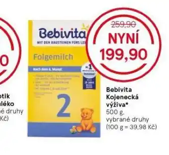 Tesco Bebivita kojenecká výživa nabídka