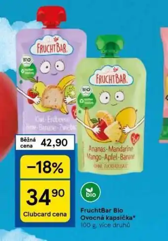 Tesco Fruchtbar bio ovocná kapsička nabídka