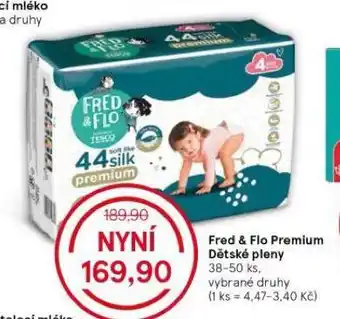 Tesco Fred & flo dětské pleny nabídka