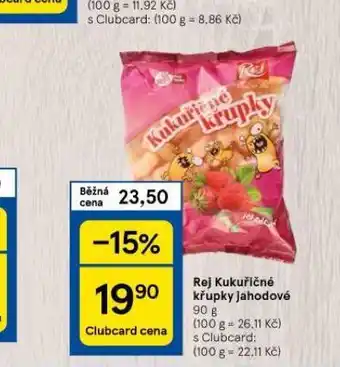 Tesco Rej kukuřičné křupky nabídka