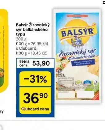 Tesco Balsýr nabídka