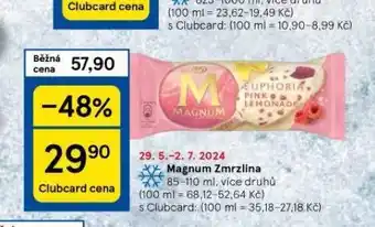 Tesco Magnum zmrzlina nabídka
