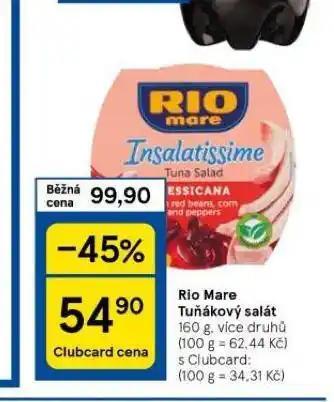Tesco Rio mare tuňákový salát nabídka