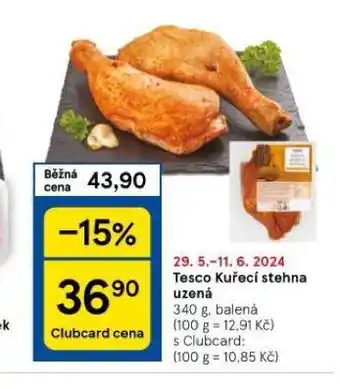 Tesco Kuřecí stehna uzená nabídka