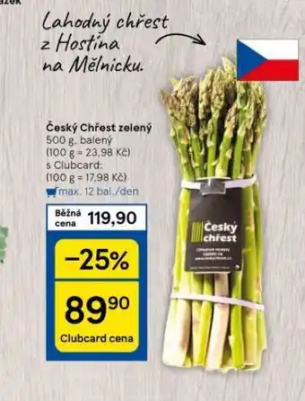 Tesco Chřest zelený nabídka