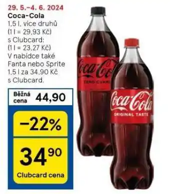 Tesco Coca-cola nabídka