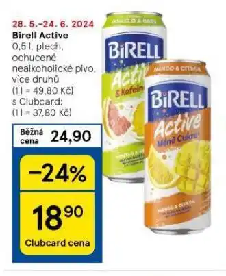 Tesco Birell active nabídka