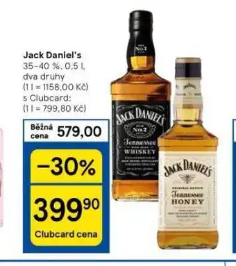 Tesco Jack daniel's nabídka
