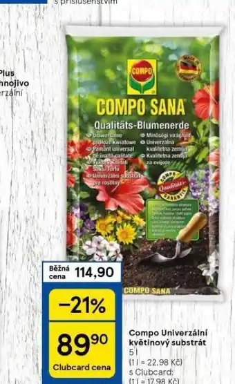 Tesco Compo univerzální květinový substrát nabídka