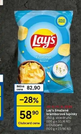 Tesco Lay's chipsy nabídka