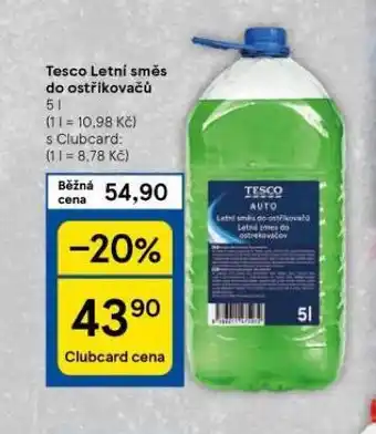Tesco Letní směs do ostřikovačů nabídka