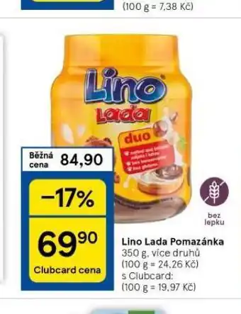 Tesco Lino lada pomazánka nabídka