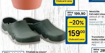 Tesco Zahradní obuv nabídka