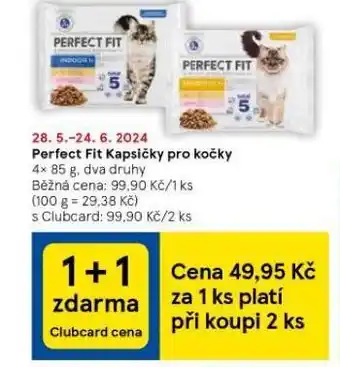 Tesco Perfect fit granule pro kočky nabídka