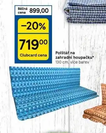 Tesco Polštář na zahradní houpačku nabídka