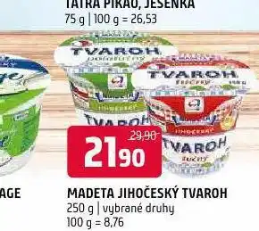 Terno Madeta jihočeský tvaroh nabídka