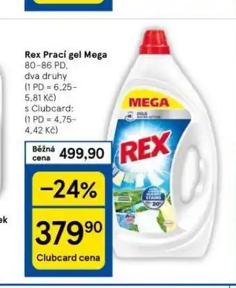 Tesco Rex prací prostředek nabídka