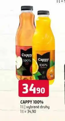 Terno Cappy 100% džus nabídka