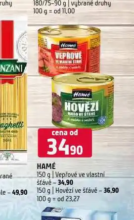 Terno Hamé hovězí ve šťávě nabídka
