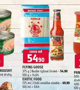 Terno Exotic food sladká chilli omáčka nabídka