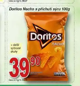 Hruška Doritos nacho nabídka