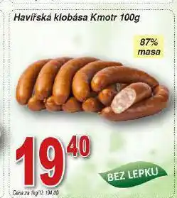Hruška Havířská klobása nabídka