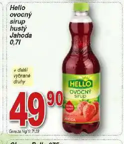 Hruška Hello ovocný sirup nabídka