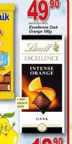 Hruška Lindt excellence čokoláda nabídka