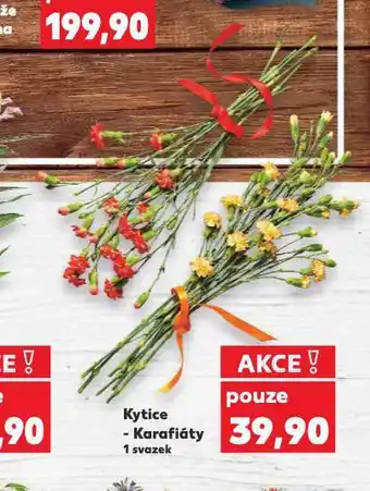 Kaufland Kytice karafiáty nabídka