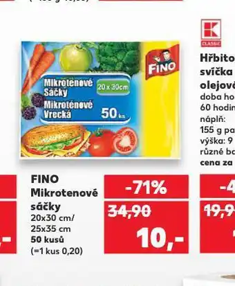 Kaufland Fino mikroténové sáčky nabídka