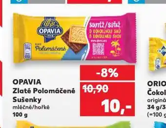 Kaufland Opavia zlaté polomáčené sušenky nabídka