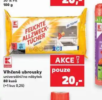 Kaufland Vlhčené ubrousky nabídka