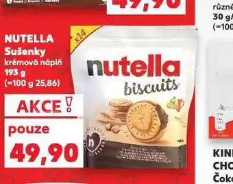 Kaufland Nutella sušenky nabídka