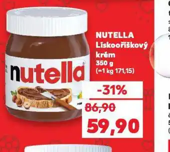 Kaufland Nutella lískooříškový krém nabídka