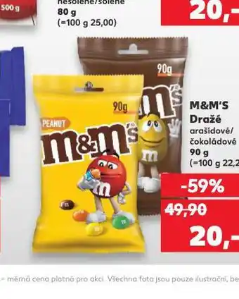 Kaufland M&m´s dražé nabídka