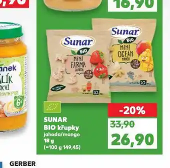 Kaufland Sunar bio křupky nabídka