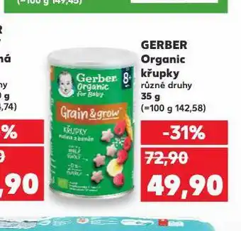 Kaufland Gerber organic křupky nabídka