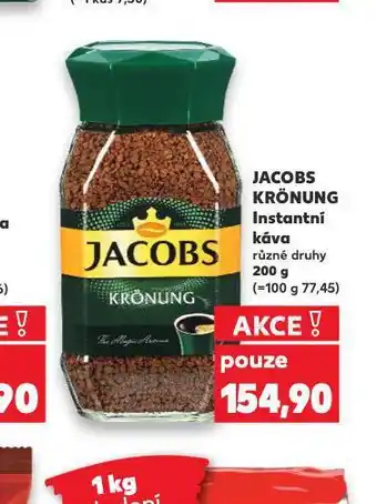 Kaufland Jacobs krönung instantní káva nabídka