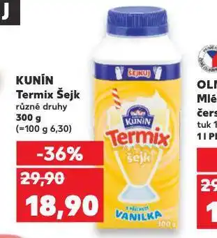 Kaufland Kunín termix šejk nabídka