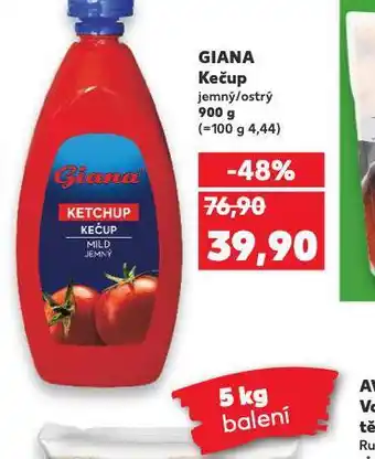 Kaufland Giana kečup nabídka