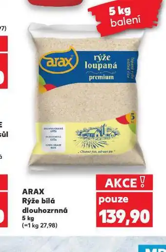 Kaufland Arax rýže bílá dlouhozrnná nabídka