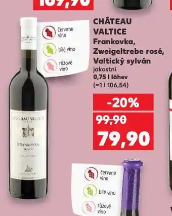 Kaufland Chateau valtice frankovka nabídka