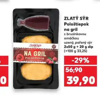 Kaufland Zlatý sýr pološtiepok na gril nabídka