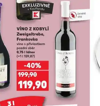 Kaufland Víno z kobylí frankovka nabídka