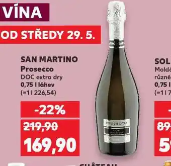 Kaufland San martino prosecco nabídka